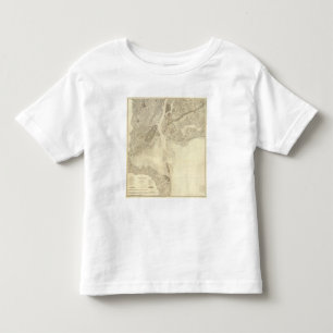 Kaart van de baai van New York en de haven en de o Kinder Shirts