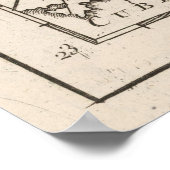  kaart van de Bahama's (1764) Poster (Hoek)