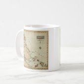  kaart van de Bahama's (1823) Koffiemok (Voorkant links)