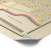  kaart van de berg Vernon NY (1893) Poster (Hoek)