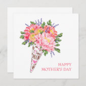 Kaart van de bloem, Kaarten van de Groeten, Gift (Voorkant / Achterkant)