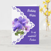  Kaart van de Bloemdag van de Partner van de Bloem (Gele Bloem)