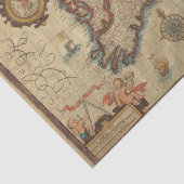  kaart van de Britse eilanden, ontkoppeling van va Tissuepapier (Detail)