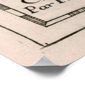 kaart van de Canarische Eilanden (1682) Poster (Hoek)