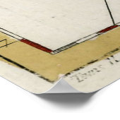 kaart van de Canarische Eilanden (1757) Poster (Hoek)