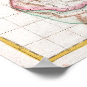  kaart van de Carolinas (1780) Poster (Hoek)