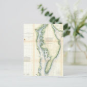  kaart van de Chesapeake Bay (Staand voorkant)