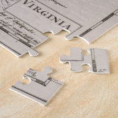  kaart van de Chesapeake Bay (1681) Legpuzzel (Zijkant)