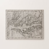 kaart van de Chesapeake Bay (1681) Legpuzzel (Horizontaal)
