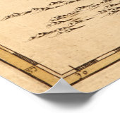 kaart van de Chesapeake Bay (1719) Poster (Hoek)