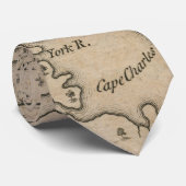 kaart van de Chesapeake Bay (1769) Stropdas (Opgerold)