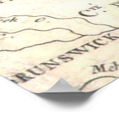 kaart van de Chesapeake Bay(1778) 2 Poster (Hoek)