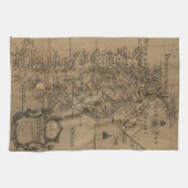  kaart van de Chesapeake Bay (1778) Theedoek (Horizontaal)