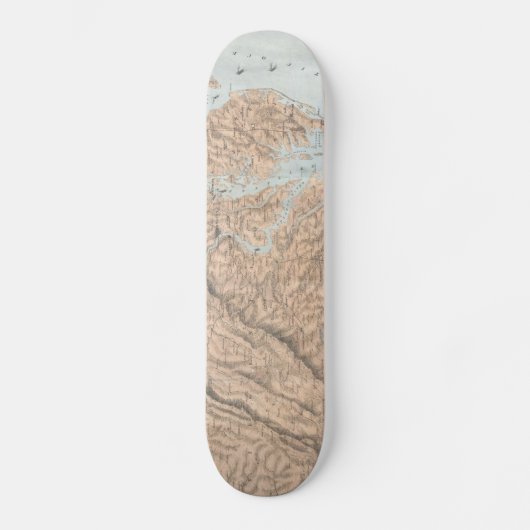  kaart van de Chesapeake Bay (1861) Skateboard (Voorkant)