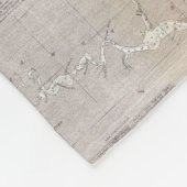 kaart van de Chesapeake Bay (1866) Fleece Deken (Hoek)