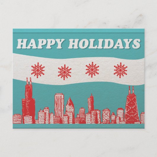 Kaart van de Chicago Holiday Post (Voorkant)