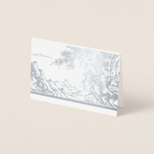 Kaart van de Chinese dichters filosoof Folie (Voorkant)