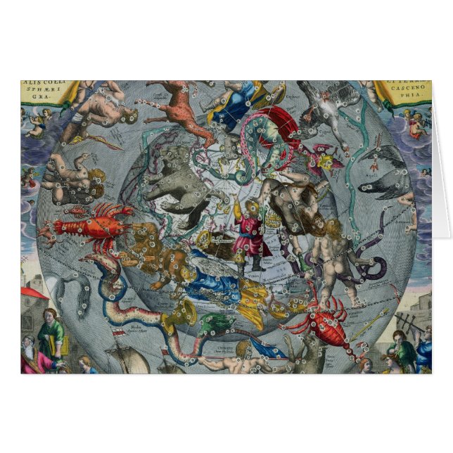 Kaart van de Constellaties van het Noorden (Voorkant Horizontaal)