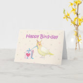 Kaart van de Dag van de Vogel van de Kaart van de (Gele Bloem)