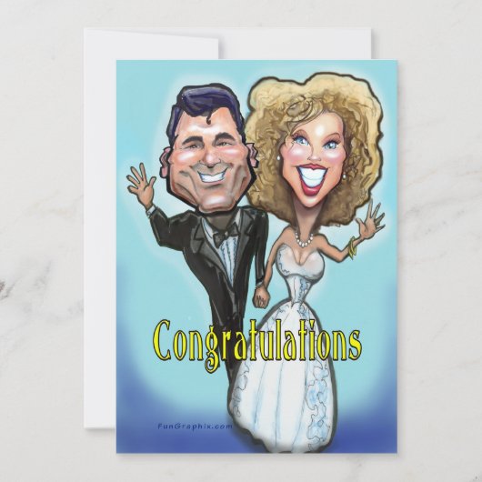 Kaart van de dolladolk van de bruiloft (Voorkant)