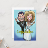 Kaart van de dolladolk van de bruiloft (Voorkant / Achterkant in situ)