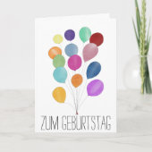 Kaart van de Duitse Birthday (Voorkant)