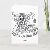 Kaart van de Engel van Jenny de Cute Valentine Rag (Achterkant)