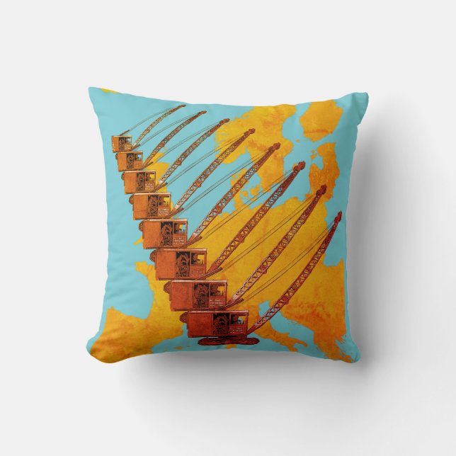  KAART VAN DE EXPLOITANT VAN KRANE VAN EUROPA KUSSEN (Voorkant)