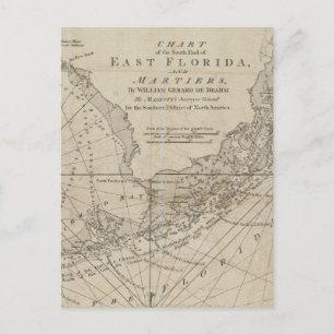  kaart van de Florida Keys (1771)