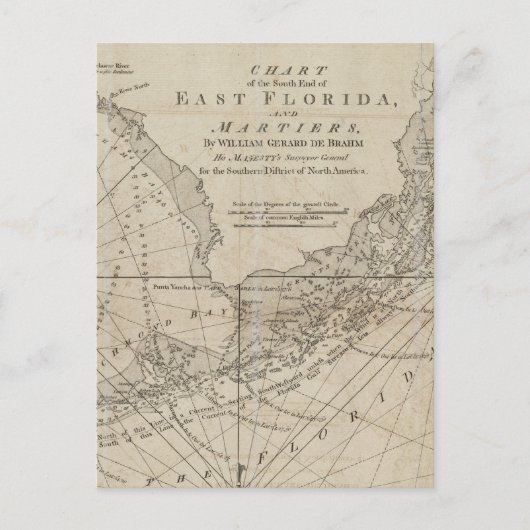  kaart van de Florida Keys (1771) (Voorkant)