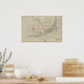  kaart van de Florida Keys (1771) Poster (Keuken)