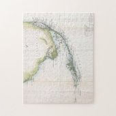  kaart van de Florida Keys (1852) Legpuzzel (Verticaal)