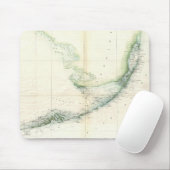  kaart van de Florida Keys (1859) Muismat (Met muis)