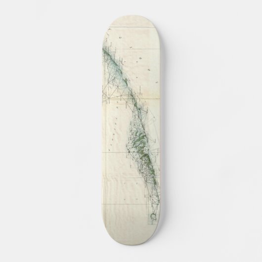 kaart van de Florida Keys (1859) Skateboard (Voorkant)