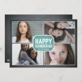 Kaart van de Foto van de Chanoeka van het bord de (Voorkant / Achterkant)