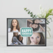 Kaart van de Foto van de Chanoeka van het bord de (Staand voorkant)
