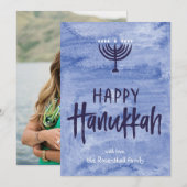 Kaart van de Foto van de Chanoeka van Menorah van (Voorkant / Achterkant)