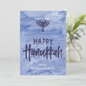 Kaart van de Foto van de Chanoeka van Menorah van (Staand voorkant)