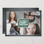 Kaart van de Foto van de Vakantie van het bord de (Voorkant / Achterkant)