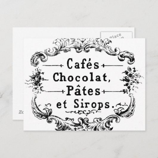 Kaart van de Franse  Post (Voorkant / Achterkant)