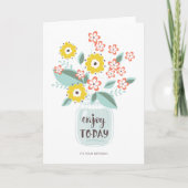 Kaart van de geboortedag van de Bloemen (Voorkant)