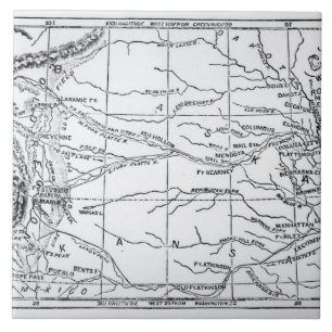 Kaart van de Gold Region, gepubliceerd in "The Wee Tegeltje