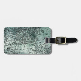  kaart van de Golfregio van de staten in het zuide Bagagelabel