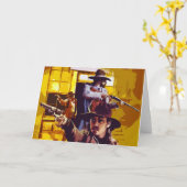 Kaart van de Groeten van het pop-art de Westerne (Gele Bloem)