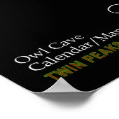 Kaart van de Grot van de Owl - Twinnenpiek Poster (Hoek)