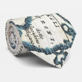 kaart van de Grote Meren (1696) Stropdas (Opgerold)