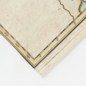  kaart van de Grote Meren (1755) Fleece Deken (Hoek)