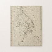  kaart van de Grote Meren (1794) Legpuzzel (Verticaal)