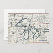  kaart van de Grote Meren, 17e eeuw (Voorkant / Achterkant)