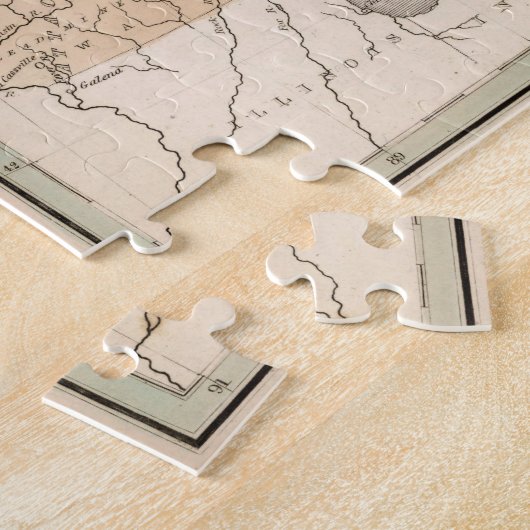 kaart van de Grote Meren (1837) Legpuzzel (Zijkant)